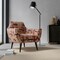 Purple Red Made in America Abstract Woven Pattern Upholstery Fabric by The Yard - SKU: Kate Bordeaux